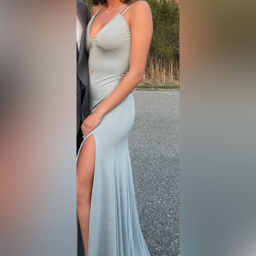 PROM SEASON!!! Silver glitter prom/homecoming dress